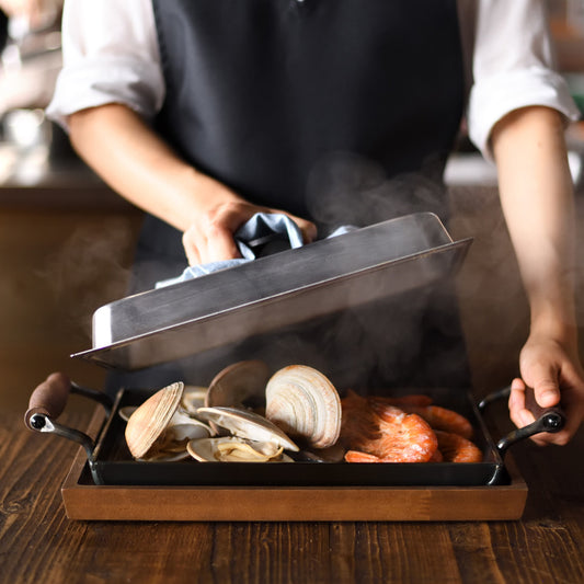 大人的鐵板 大方型(附方蓋)