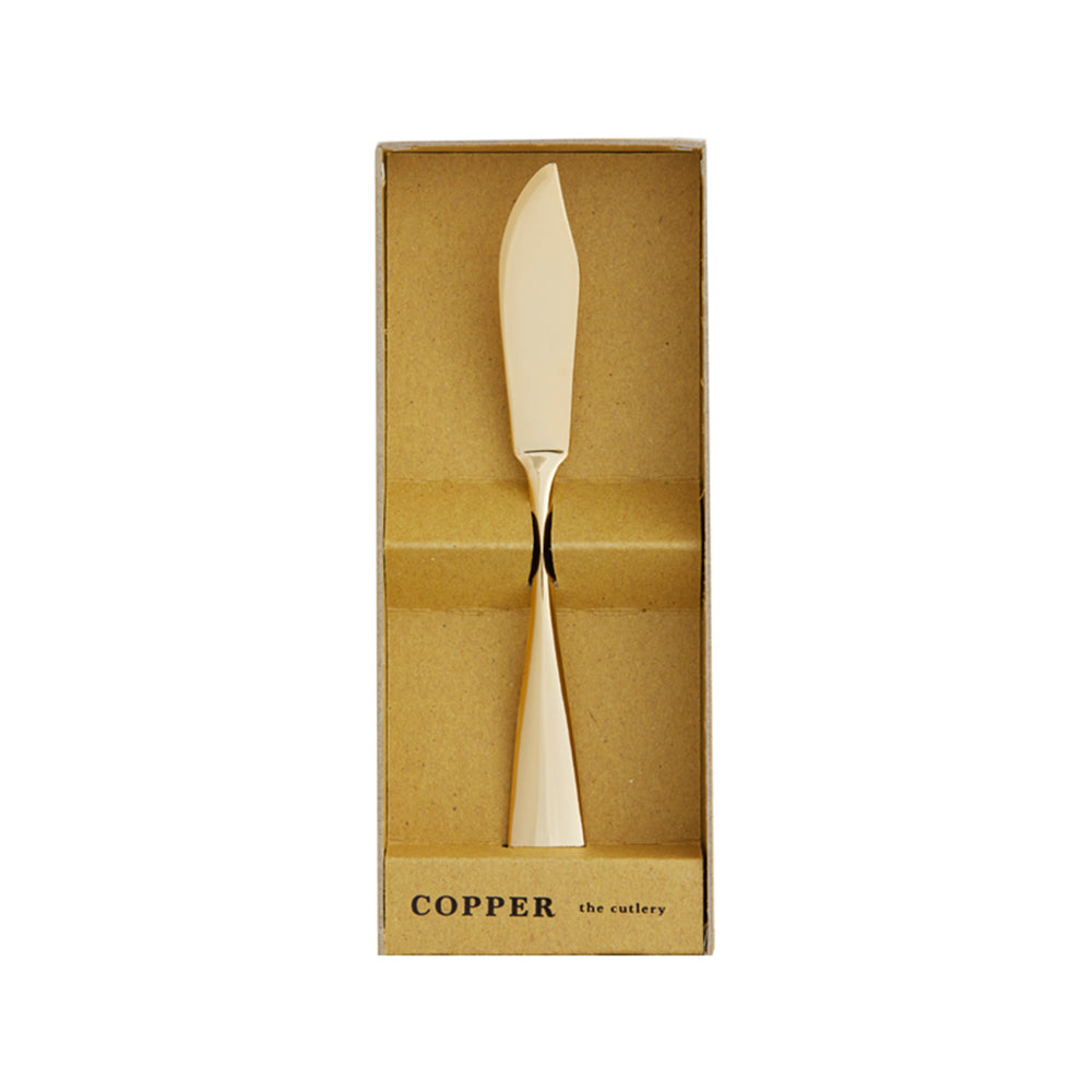 純銅製 COPPER奶油抹⼑|金