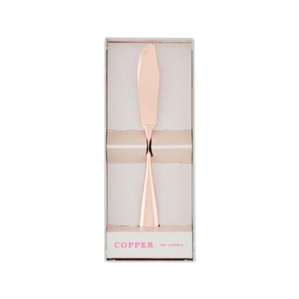純銅製 COPPER 奶油抹⼑|限定版玫瑰金
