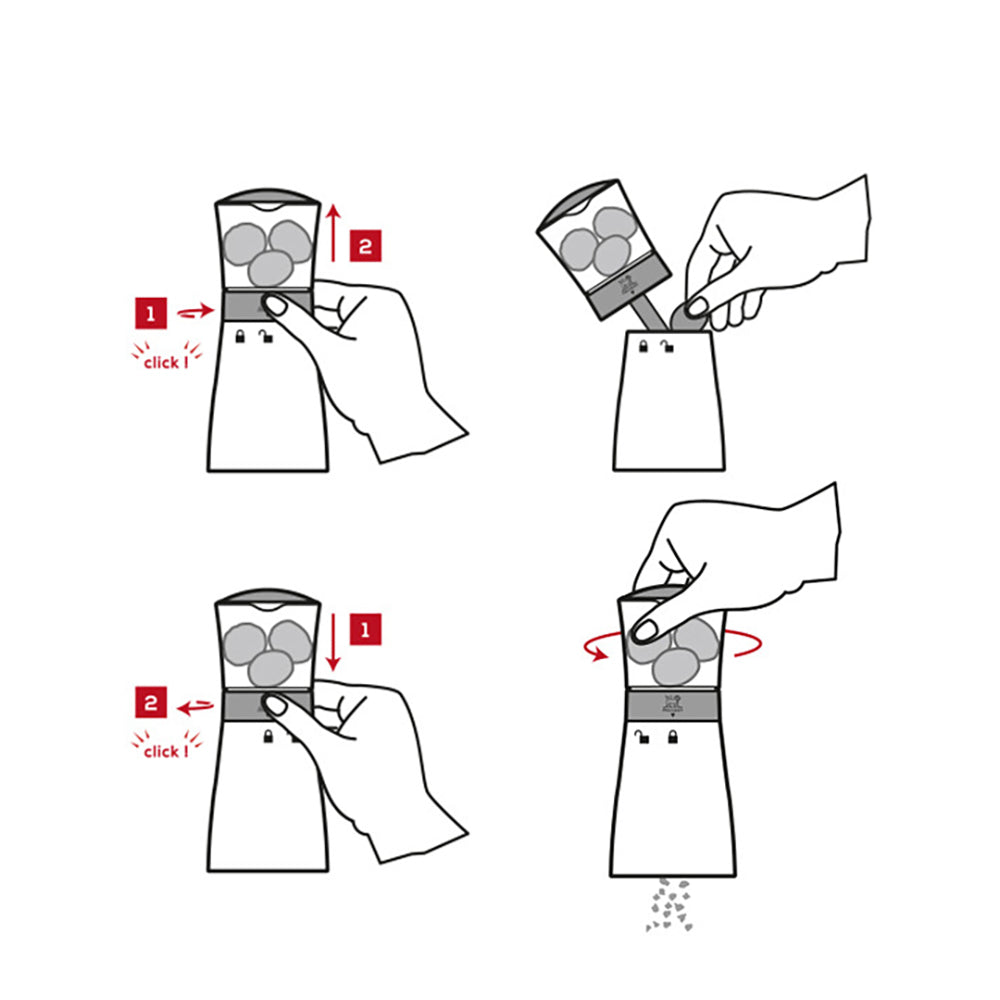 Peugeot France 肉豆蔻香料研磨器 | 巧克力色